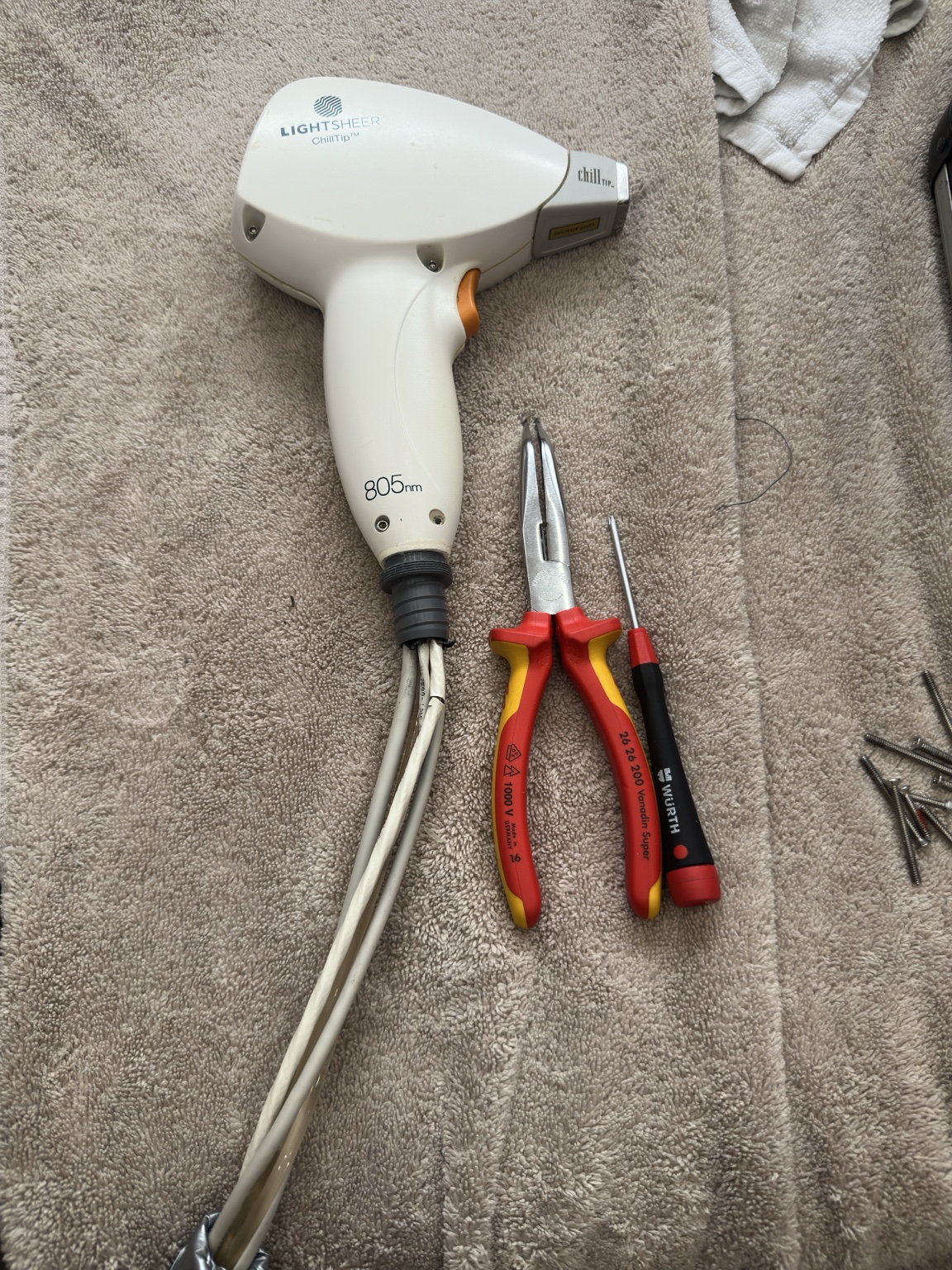 Handstück im Service